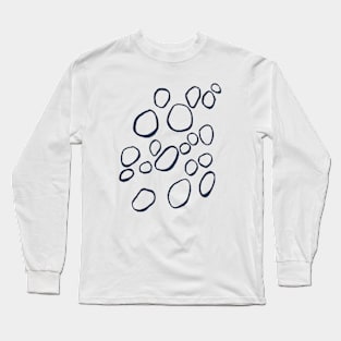 Daisy Circles Navy Long Sleeve T-Shirt